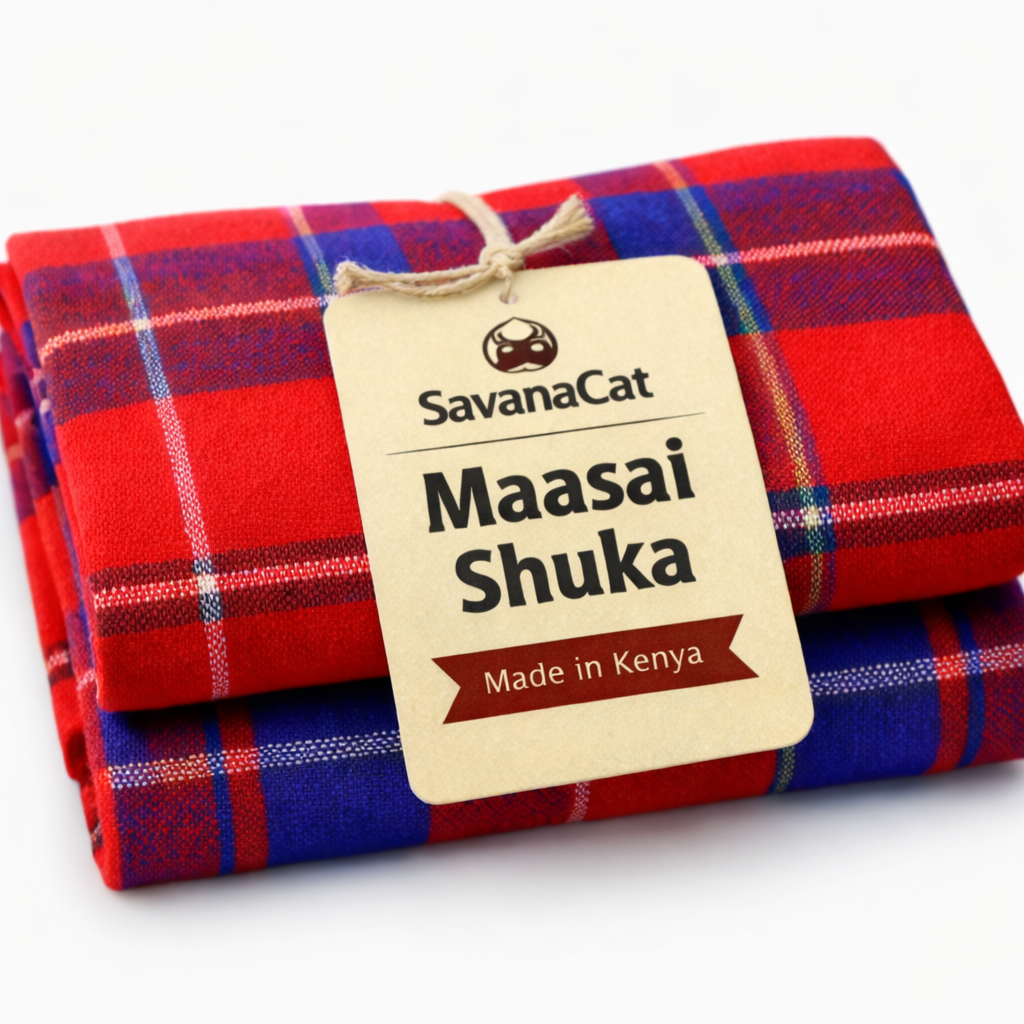 Authentic Maasai Shuka Blanket – Made in Kenya 🇰🇪